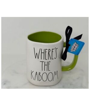 NEW Rae Dunn Looney Tunes Marvin the Martian Where’s The Kaboom Double Sided Mug